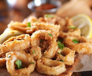 Panerede blæksprutte ringe – 2000g sprøde calamari