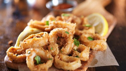 Panerede blæksprutte ringe – 2000g sprøde calamari
